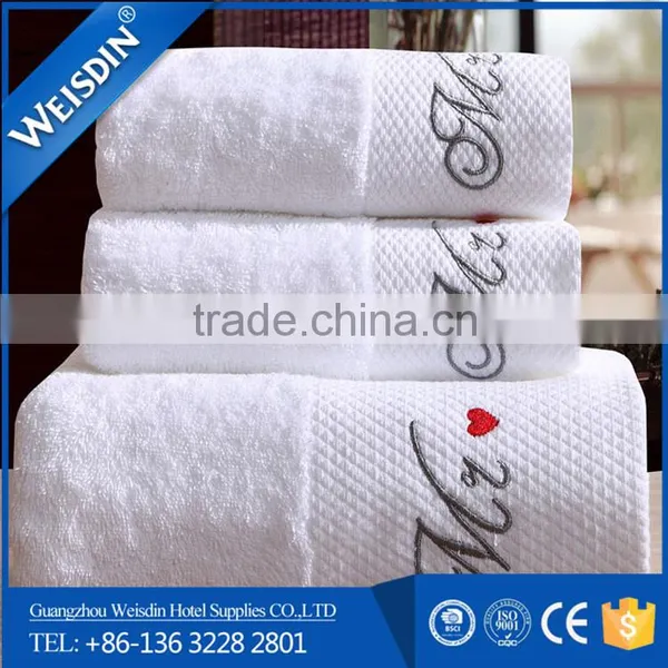 Guangzhou 16S Hotel Supplies Custom Logo Cotton Face Towels Dobby Towel photo-5