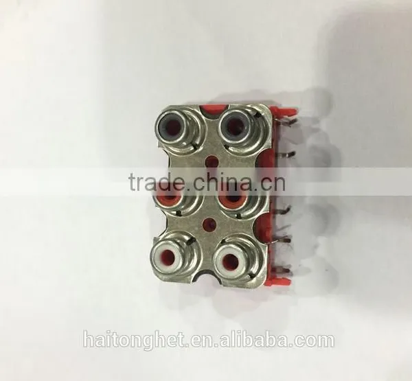 rca jak AV socket double-six-hole socket RCA jack video