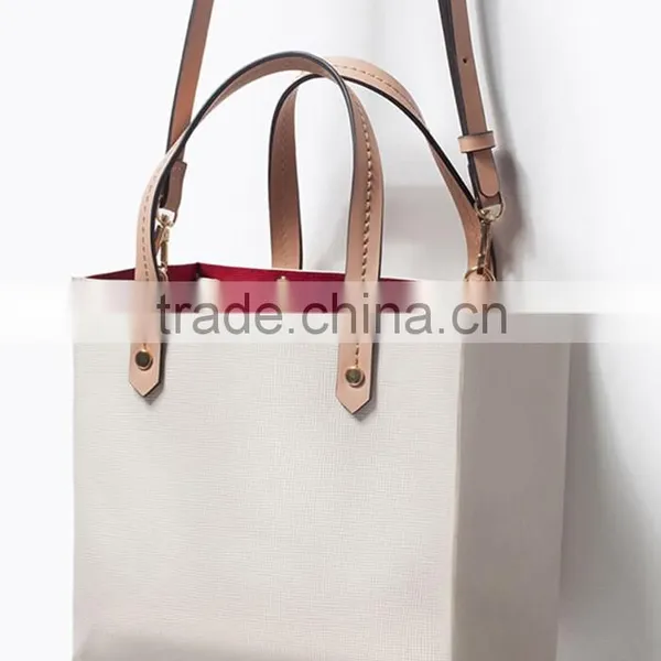 New Custom High Quality Fashionable Mini PU Tote and Shoulder Handbag Shopping Bag for Women photo-4