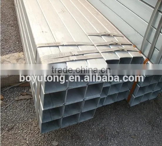 galvanized square section hollow steel tube
