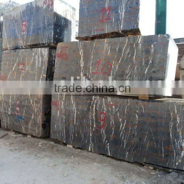 Black and Gold Marble Block