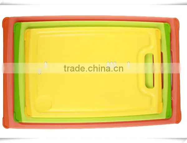 Food Grade Non-slip Plastic Chopping Cutting Board Set Cb018