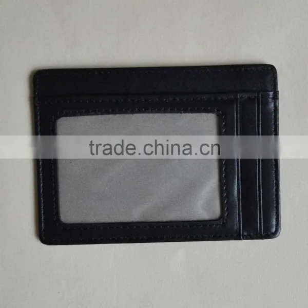 RFID Wallet Leather RFID Blocking Wallet Slim Card Holder Case photo-2