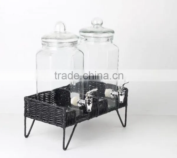 Wholesale Glass Beverage Dispenser Clear Glass Dispenser With Stand photo-4