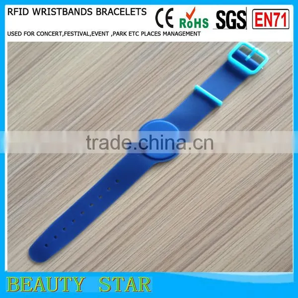 Cheapest Hot Selling RFID Wristbands,62-74 Different Size Silicone RFID Wristbands for Event&festival Use photo-6