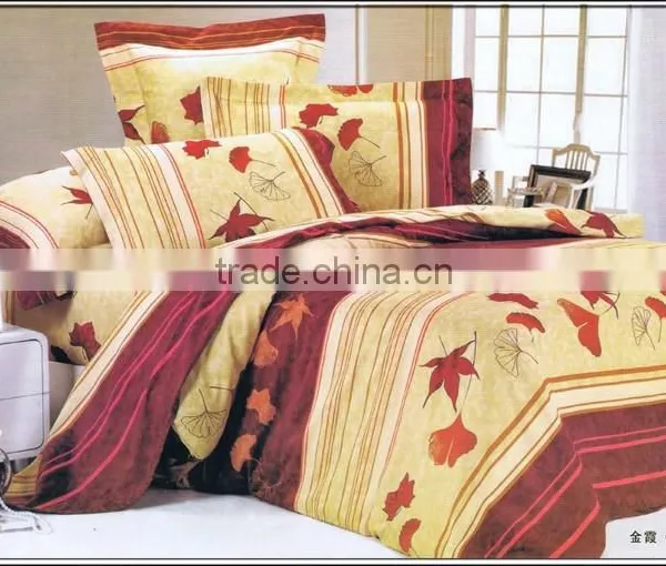 100% Cotton Reactive Printed Bedding Set Bed Sheet Duvet Cover--4pcs photo-3