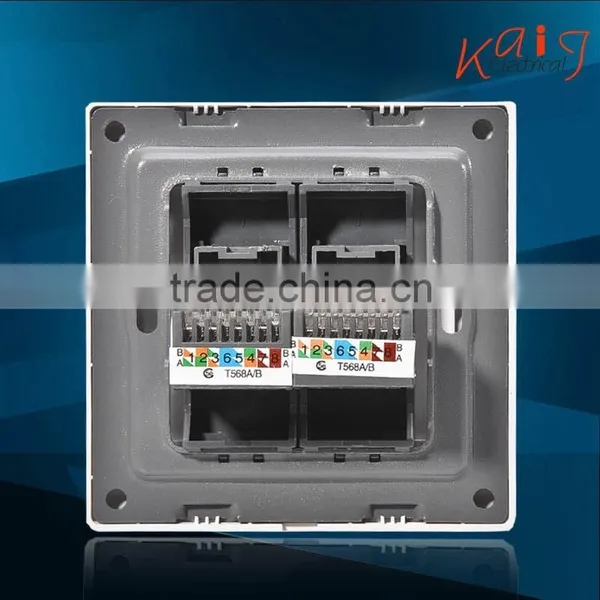 China Factory Direct Sale 2015 Newest UK Double Computer Socket,British Style Socket photo-3