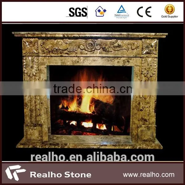 Euro Style Cultured Marble Fireplace photo-3