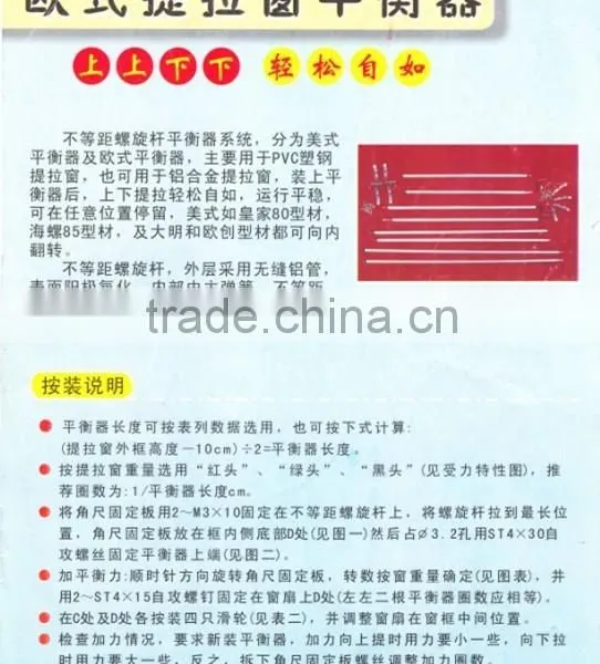 Window Balance 9.13.61201 for PVC Vertical Lifting Window/vertical Sliding Window/doublehung Window photo-4