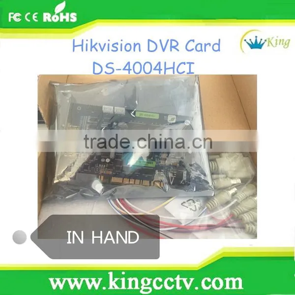 Video Capture Card DS-4004HCI H.264 D1 Best Quality Hardware DVR Board Hikvision DVR Card