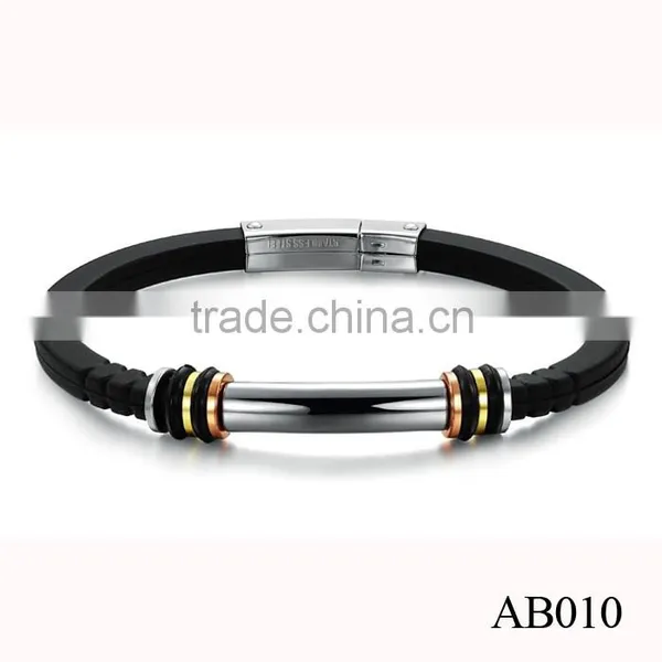 Customized Logo Bio Magnetic Bracelet Genuine Mens Handmade Braided Leather Jewelry Bracelet photo-2