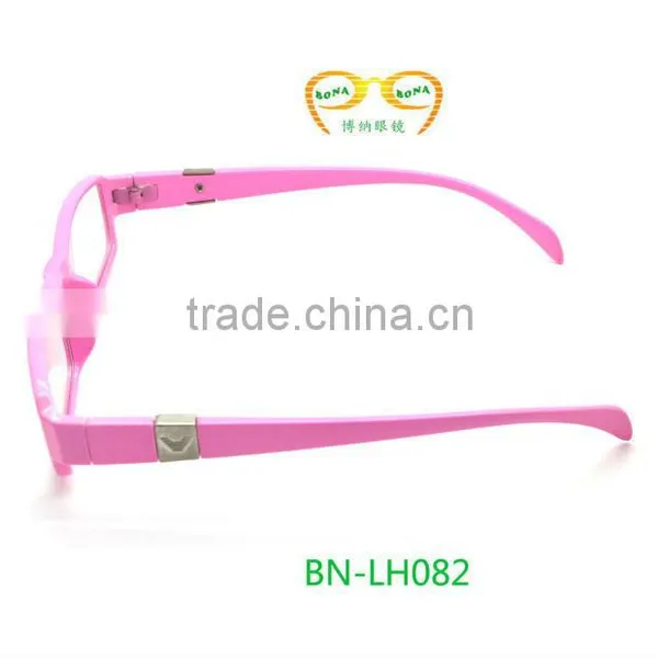 Pink Color Plastic Girls Promotion Reading Sunglasses With Metal Hinge photo-5