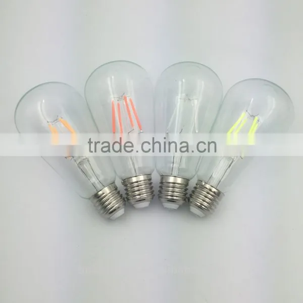 Colorful Led Filament Bulb Vintage Retro Antique Industrial Style Lights ST58/64 With CE RPHS ERP SAA photo-3