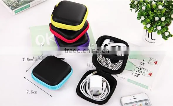 High Quality Mini Portable Zipper Earphone Storage Bag/data Line Storage Bag/coin Bag photo-4