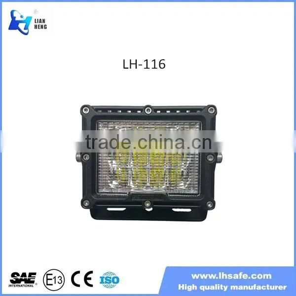 60W Led Offroad Work Light Red, Waterproof Offroad Led Spot Light LH-116