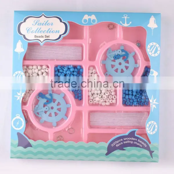Promotional DIY Wood and Colorful Candy Color Beads photo-3