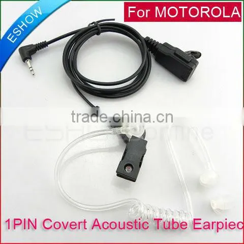 Hot Selling Two Way Radio Acoustic Tube Headset Earphone For Motorola Radio