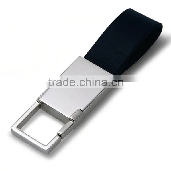 New Style Stainless Steel Leather Keychain