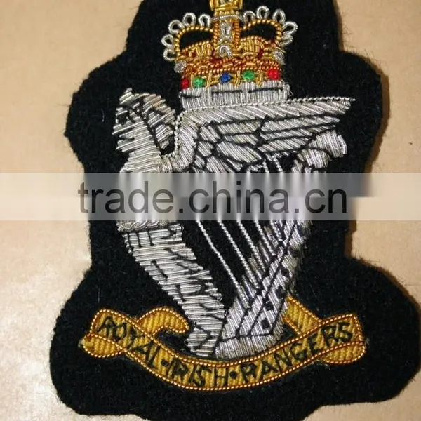 Hand Made Embroidery Bullion Wire Badges photo-2