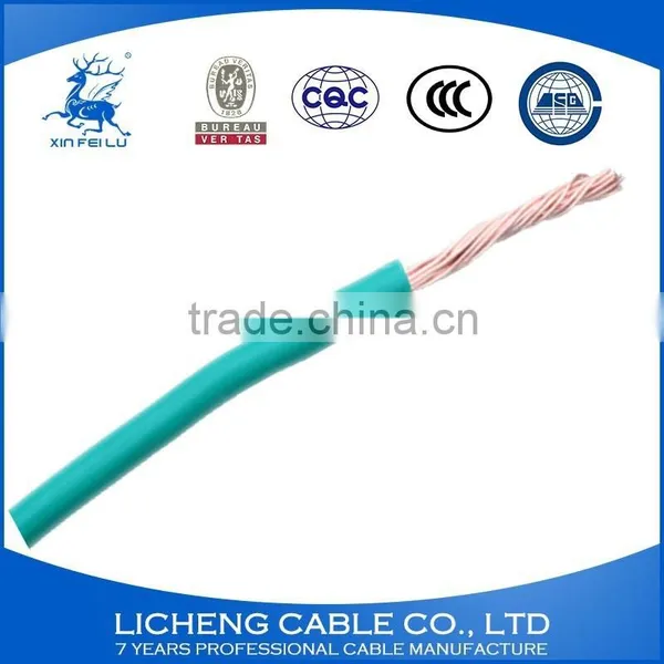Copper Core Green PVC Insulated Flexible Electrical Wire and Cable -BVR(6mm2) photo-2