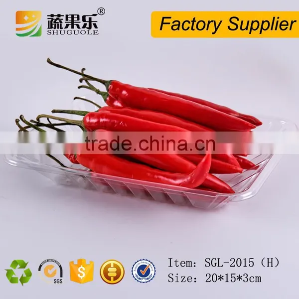 Transparent Disposable Plastic Tray for Meat and Vegetable photo-2