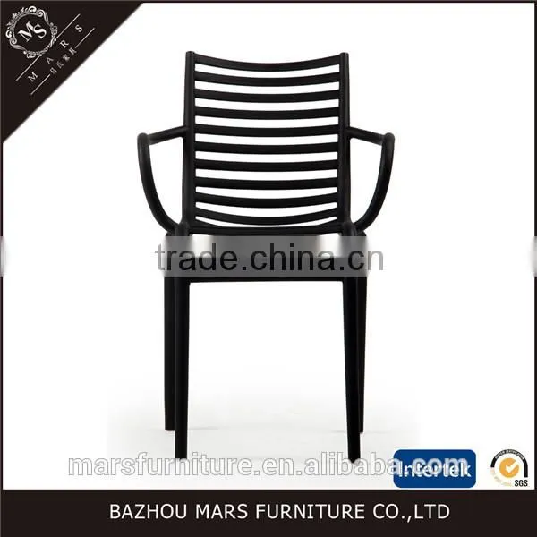 Cheap Plastic Dining Chairs With Armrest Modern photo-2