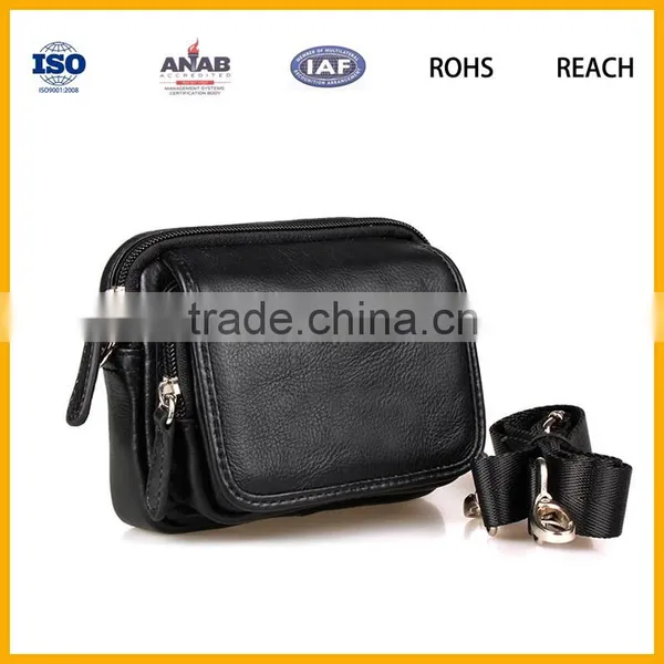 Leather Fanny Pack Pocket Travel Waist Belt Bag Cell Phone Holder photo-3
