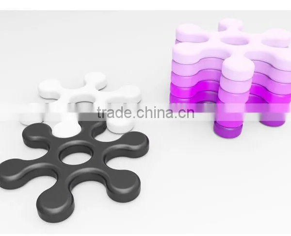 New Design Food Grade Silicone Cup Mat and Custom Silicone Coasters photo-3