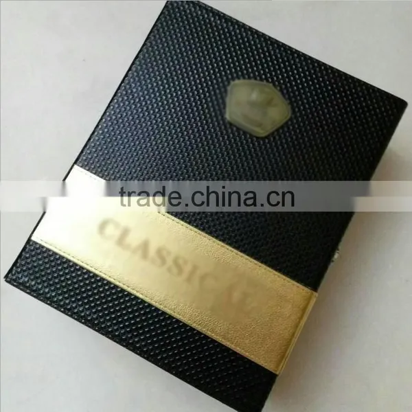 The Factory Wholesale Custom High Black PU Leather 2 Bottles of Red Wine Boxes photo-2