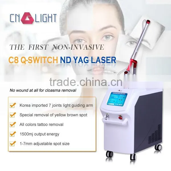 Brown Age Spots Removal Big Spot Size Professional Q-switch ND Nd Yag Laser Machine YAG Laser Medical Tattoo Removal / Q-switched Nd Yag Laser photo-2