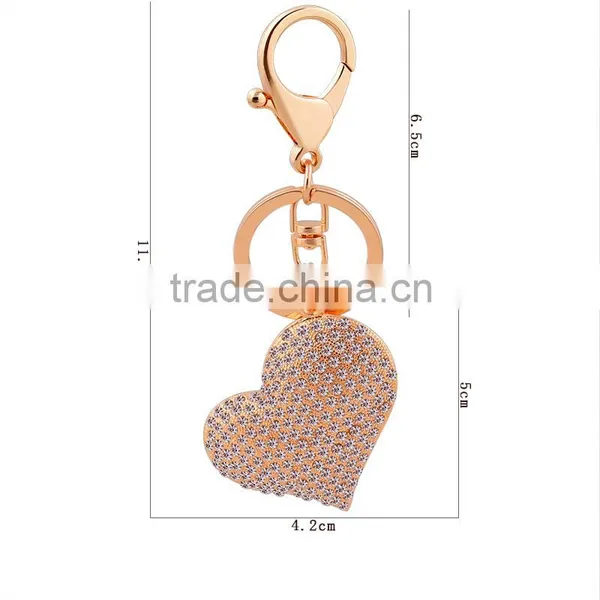 Heart Diamond Ring Key Chains Wedding Favors Handbag Bag Decoration photo-3
