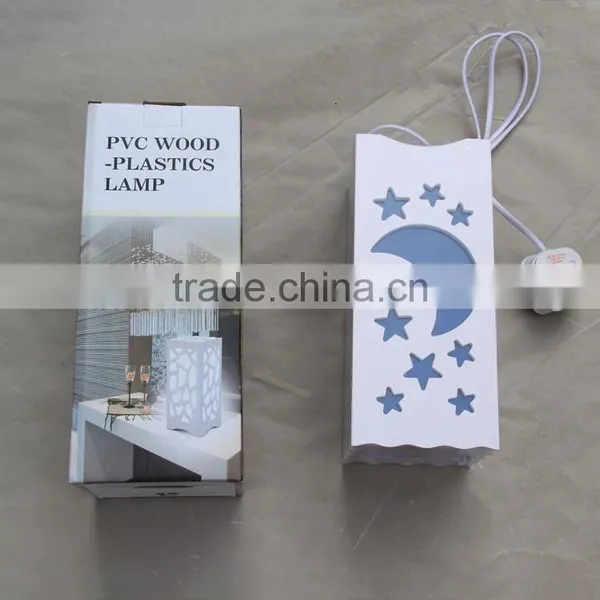 2016 Hot Sell Wholesale New Style PVC Wood-plastic Lamp For Home Use