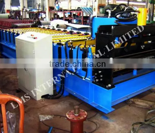 LMS Color Steel Roofing Roll Forming Machine , Wall Panel Cold Rolling Mill photo-5