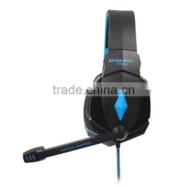 New High Fidelity Noise-Cancelling Gaming Headset Gaming Headphone With Microphone Blue photo-3