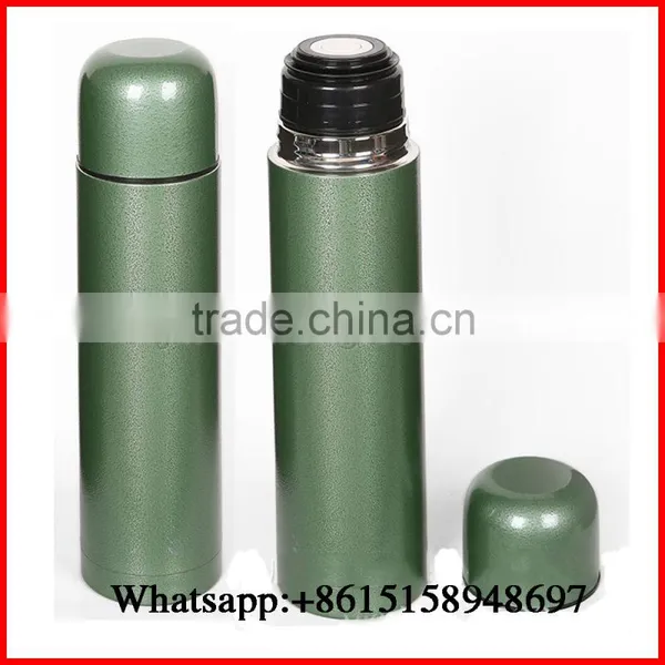 Stainless Steel Double Wall Thermo Flask With Straw Handle 1000ml Portable Thermos Jug Bottle OEM Welcomed photo-3