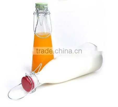 Glass Swing Top Spices Square Round Bottle(HLTH-L020) photo-4