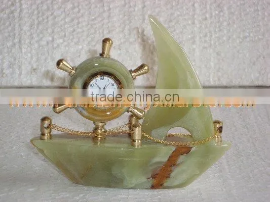 Buy Cheap Long Life New Selling Attractive Style CLOCKS ONYX MARBLE HANDICRAFTS photo-5