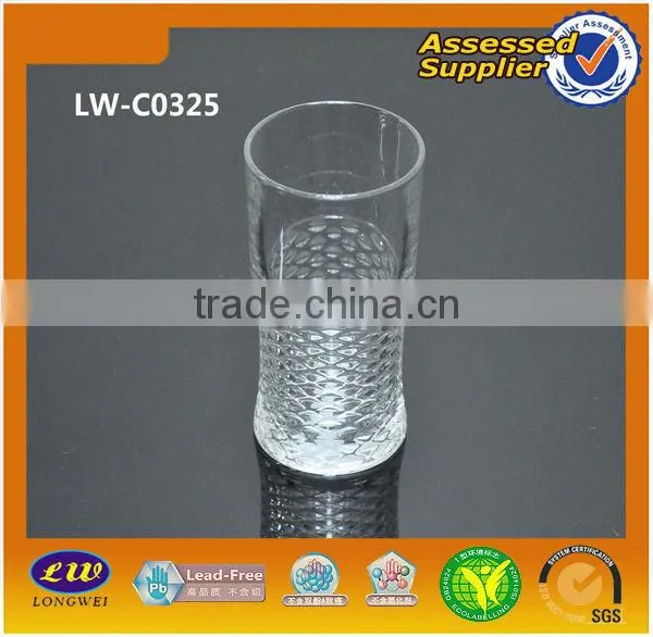 11oz Flower Engraved Glass Cup/ Glass Tumbler photo-3