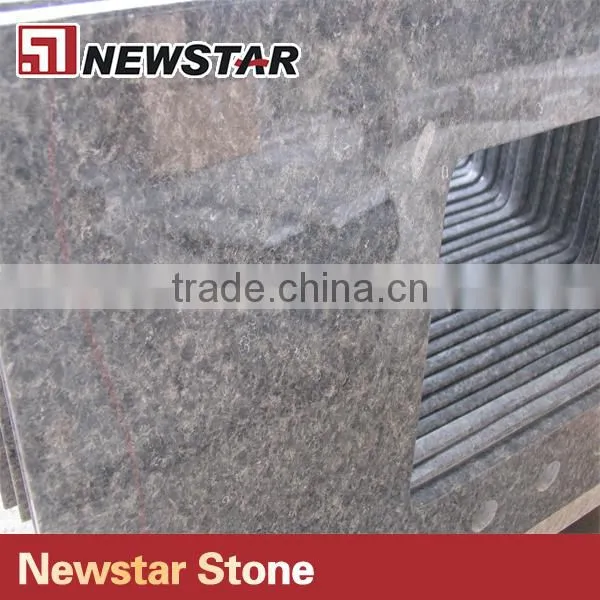 Blue Polished Granite Countertop Metal Countertop Edges photo-5