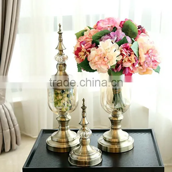 New Design European Style Home Wedding Decor Transparent Glass Vase photo-3