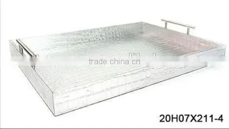 Popular Rectangular Tray With Two Metal Handles photo-2
