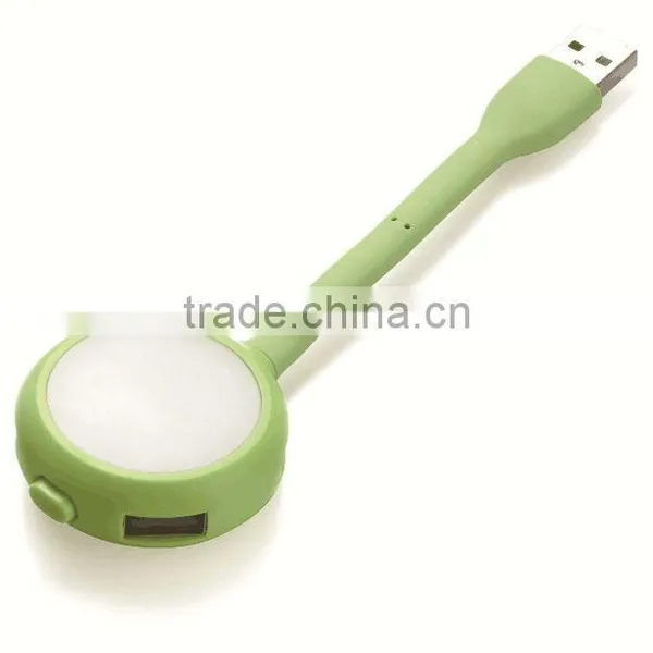 New Model USB Lamp USB Hub With Light photo-3