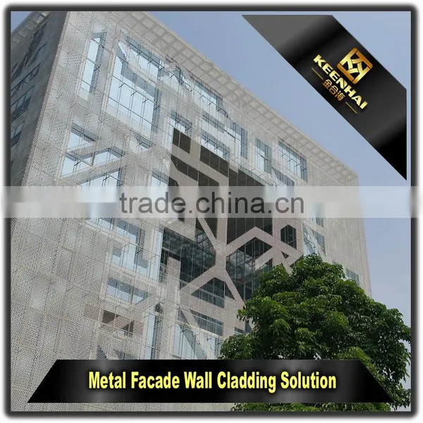 Architectural Laser Cutting Panels Outdoor Aluminum Curtain Wall for Building photo-4