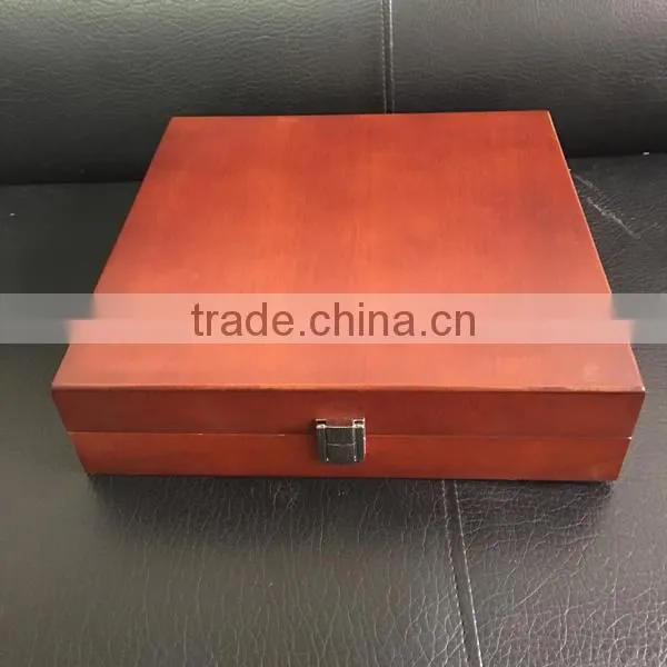Natural Wood Carvings Leather Belt Packaging Box, Solid Wood Packaging Storage of Box photo-2