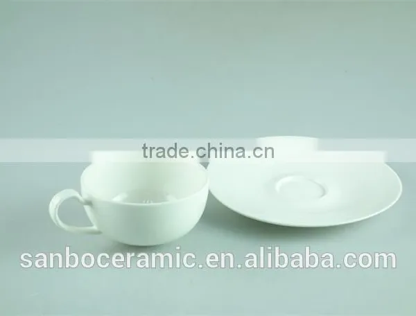 Ceramic Porcelain White Cup Saucer Set, Bulk Tea Cups and Saucers Cheap, Coffee Cup and Saucer photo-5