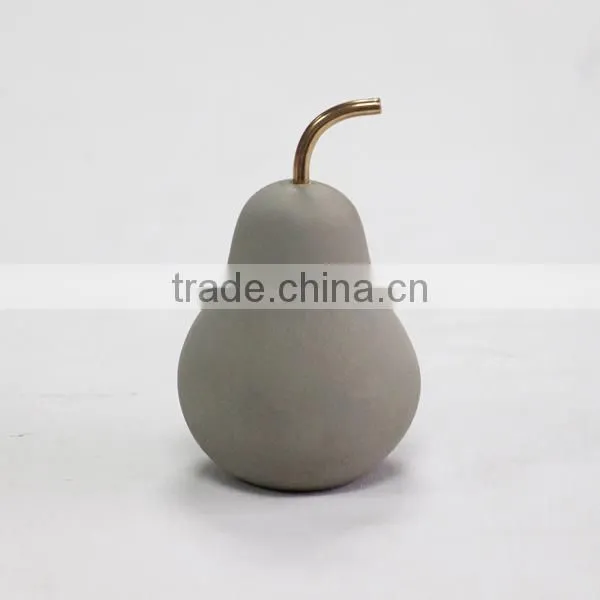 Decorative Pear and Apple Resin Concrete Statue photo-2