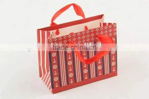 Foldable Gift Bag With Anchor Patterns/ Shopping Bag photo-4