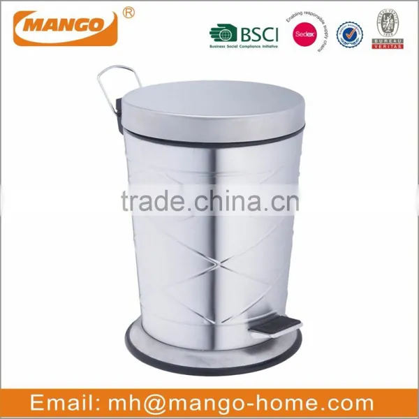 5 Litre Foot Pedal Stainless Steel Kitchen Dustbin photo-2