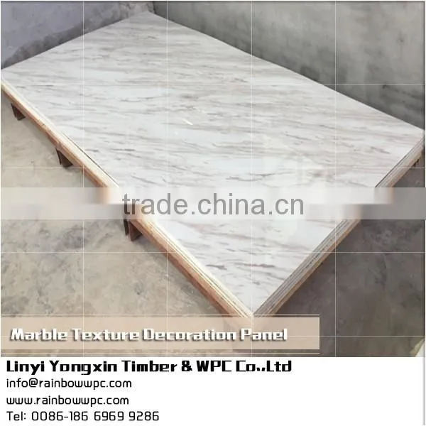 071 Interior Decorative Marble Texture Waterproof Pvc Bathroom Wall Panels photo-4