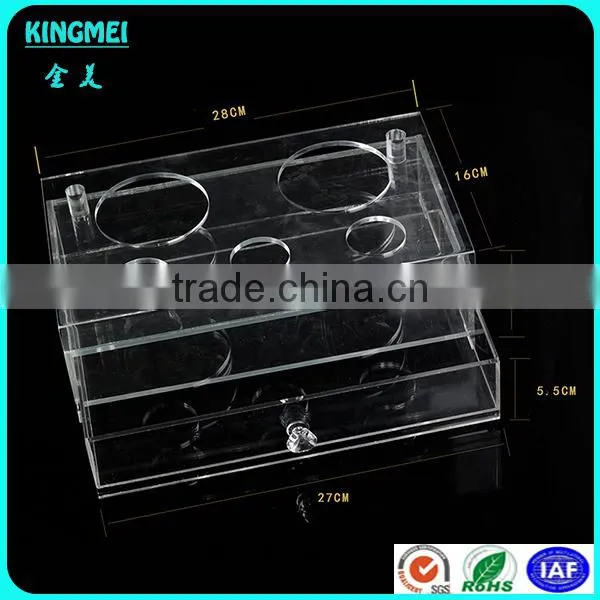 High Clear Acrylic Drawer Box With Printing Logo of Hotel Toiletries Organizer photo-2